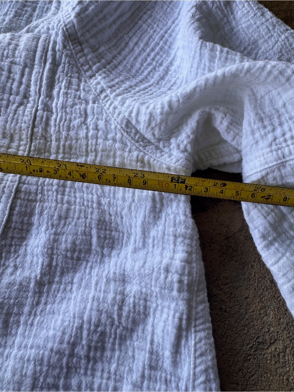 Aerie Daybreak Coverup Shirt Small Petite White Gauze Cotton Button Front Boho - Picture 15 of 16
